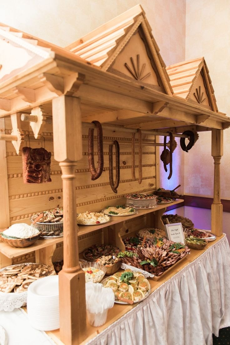 A traditional Polish sausage cart